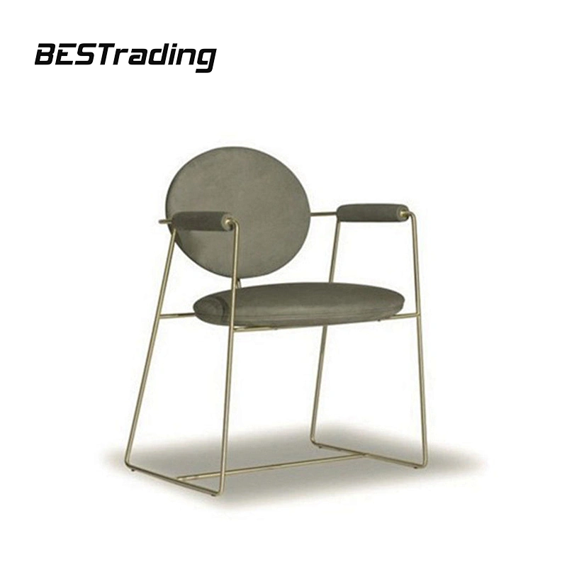 Modern Dinning Room Customized Restaurant Furniture Chair Leather Or Velvet Fabric Upholstered Chair
