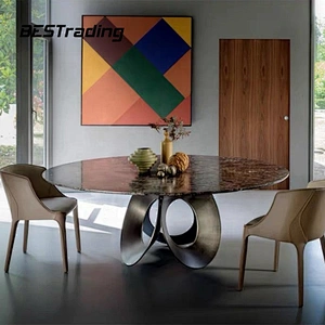 Round dining table set