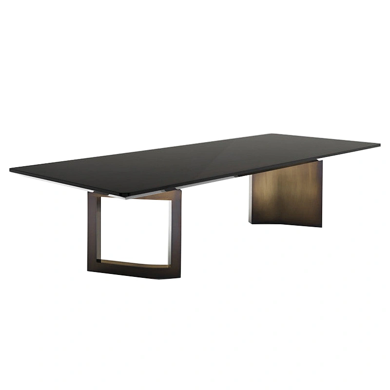 Modern wooden dining table and chairs dining room furniture made in china