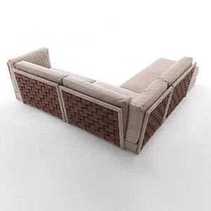 Italian leather corner sofa set 5 seater tuxedo sofa