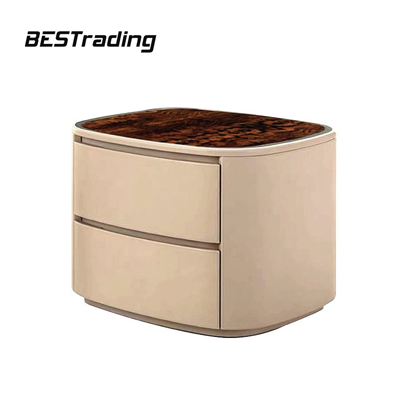 Hot sale Luxury bedroom set wood frame leather bed king size bed  bed room furniture