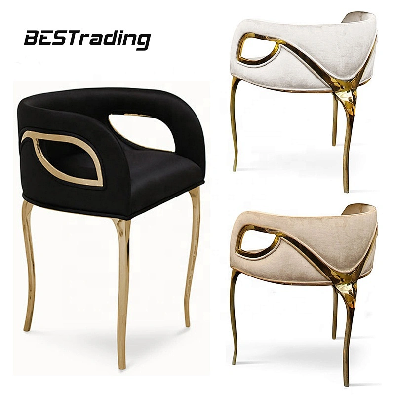 Modern luxury dining room furniture home furniture metal dining chair