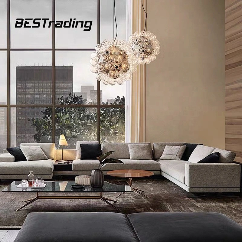 Luxury furniture L shape sofa