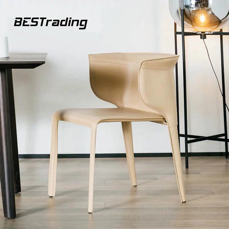 Modern Dining Room Furniture Leisure  Upholsteried Chair Dining Leather Chair