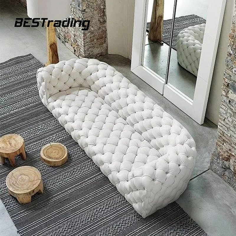 Modern creative villa sofa living room furniture velvet sofa luxury furniture sofa set
