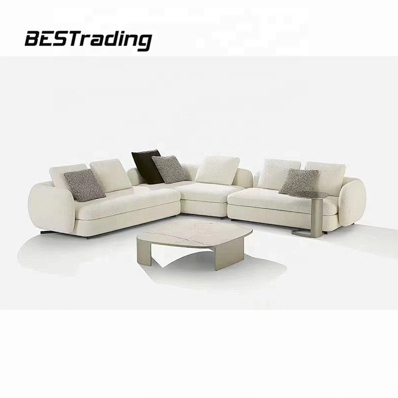 Hot sale L shape sofa set design new material sofa sectional new design living room sofas