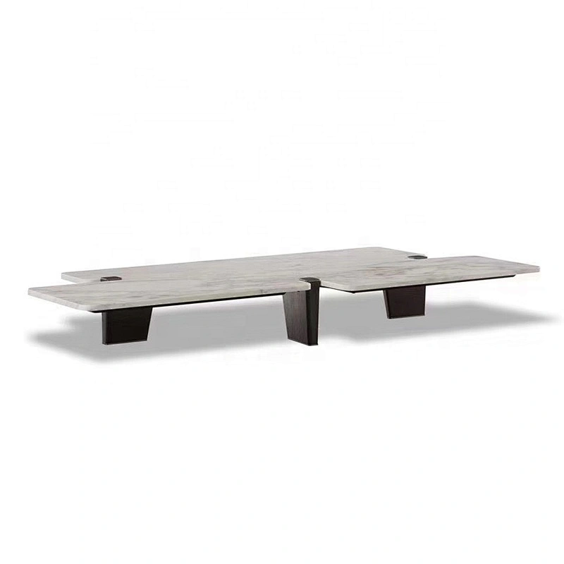 Large white industrial coffee table