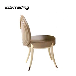 Modern Luxury Dining Home Sets wooden legs Leather Upholstered Dining Chair