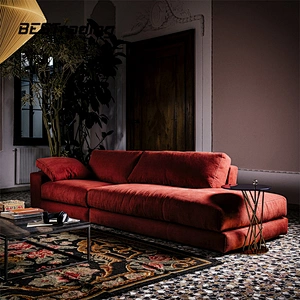 Global hot-selling velvet sofa multiple color options u shape sofa set 7 seater living room sofa