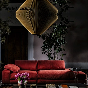 Global hot-selling velvet sofa multiple color options u shape sofa set 7 seater living room sofa