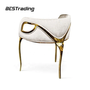 Modern luxury dining room furniture home furniture metal dining chair