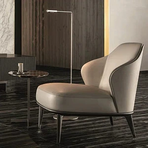 Luxury modern living room furniture single sofa chair fabric lounge chair