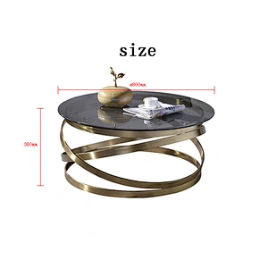 High Quality Italian Style Living Room Furniture Stainless Steel Base Glass Top Center Table Modern Coffee Table