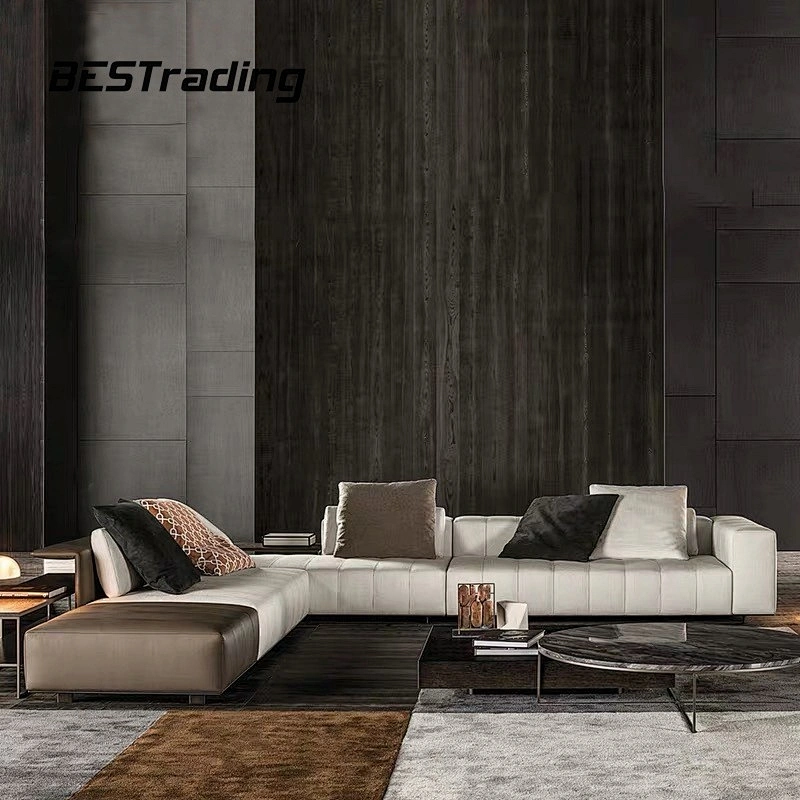 Living room l shaped sofa sets 7 seater