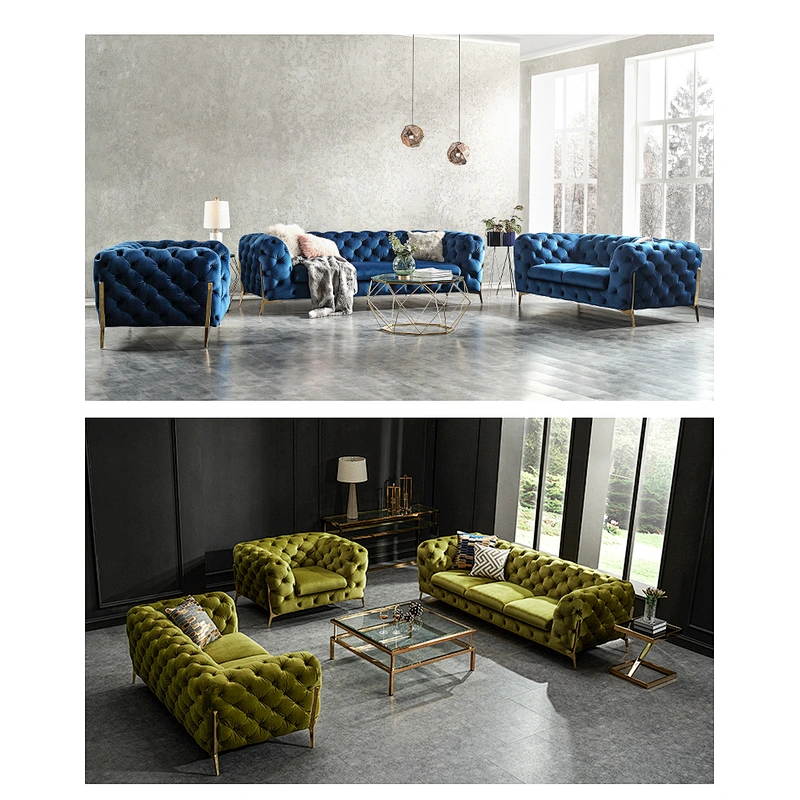 American style new model furniture living room design sofa
