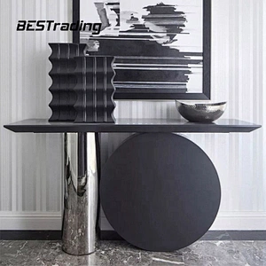 Luxury stainless steel console table