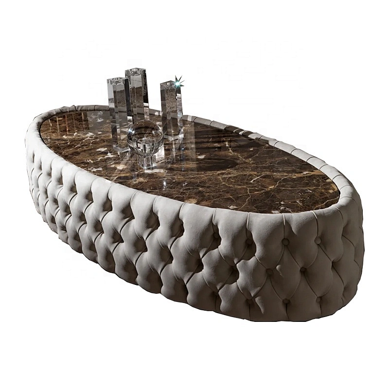 New design luxury coffee table marble