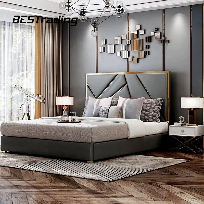 New design kingsize bed wood bedroom furniture bedroom set