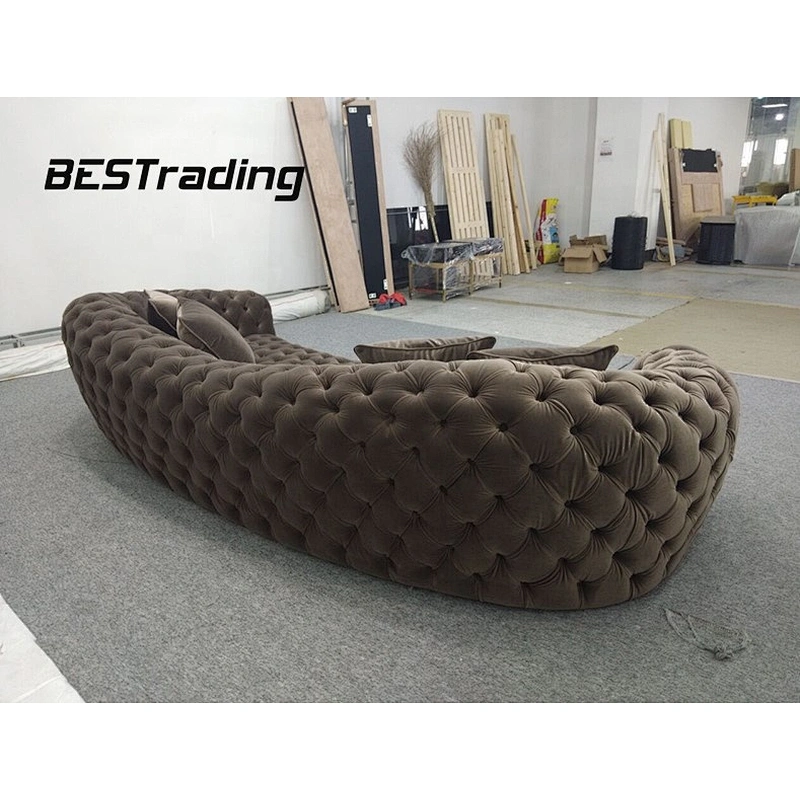 Luxury living room fabric sofa sets