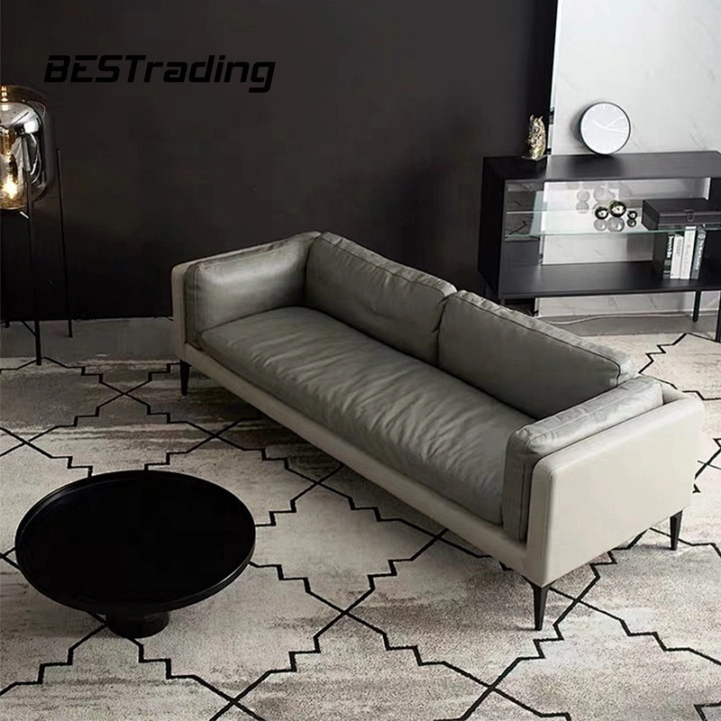 White kuka leather sofa 2 seater