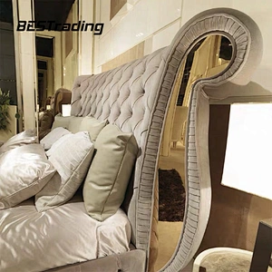 High quality modern double bed designs bedroom furniture luxury