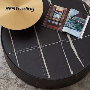 Luxury living room furniture modern coffee table  marble top center table