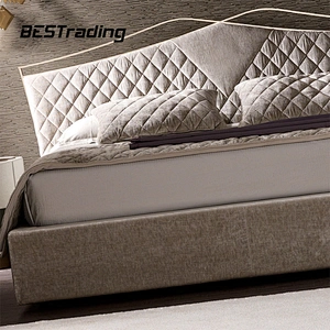 High Quality bedroom set nubuck double bed Luxury bed room furniture