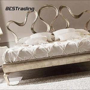Modern luxury furniture king size bed french bed
