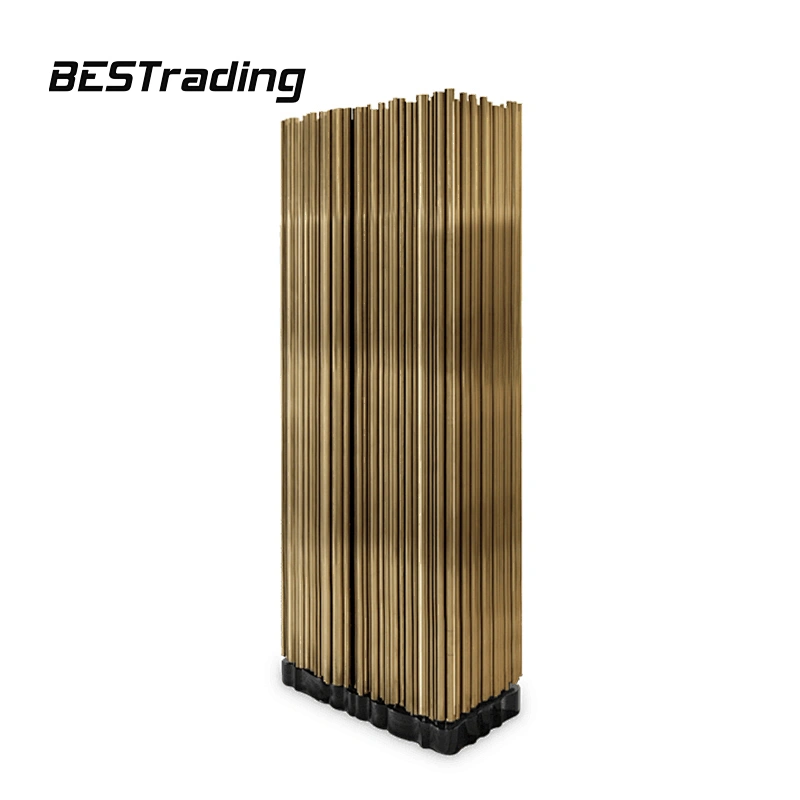 Italian Luxury Living Room Sideboard Brass Metal Legs Rosewood Veneer Sideboard Modern Tall Cabinet