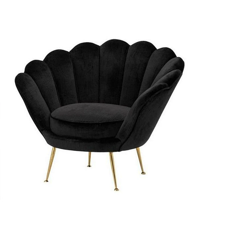 One seater velvet sofa nordic