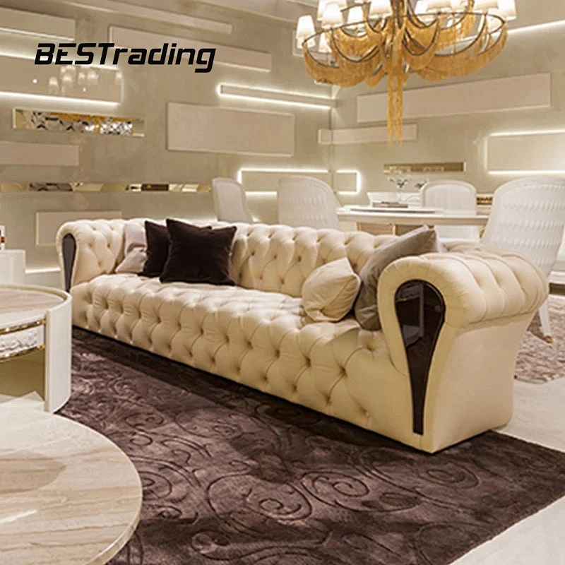 New sofa design luxury sofa sets Chesterfield Sofa