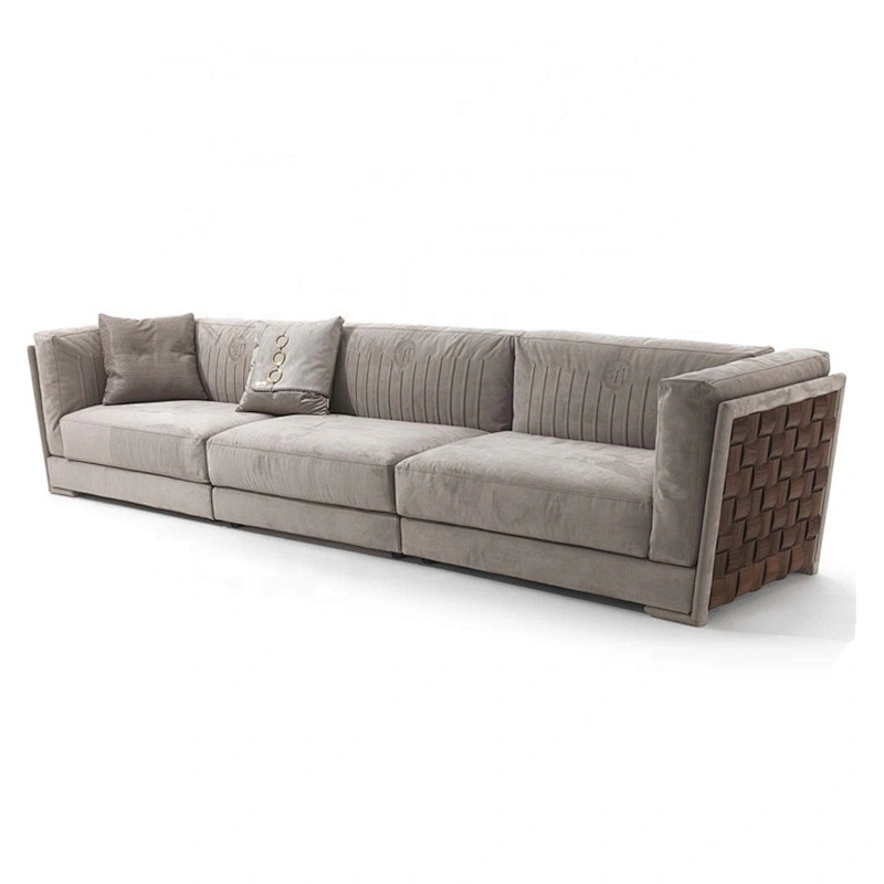 Italian leather corner sofa set 5 seater tuxedo sofa