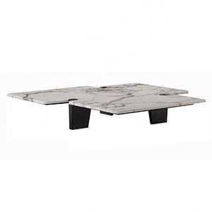 Living room center table faux marble coffee table designs