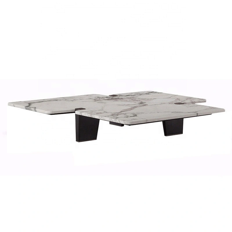 Living room center table faux marble coffee table designs