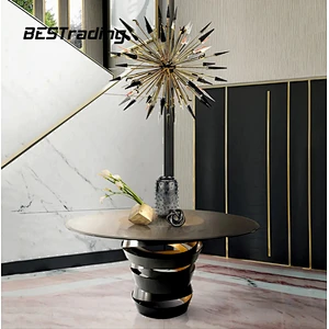 Luxury Modern Marble Dining Table Sets Round Dinning Table Set