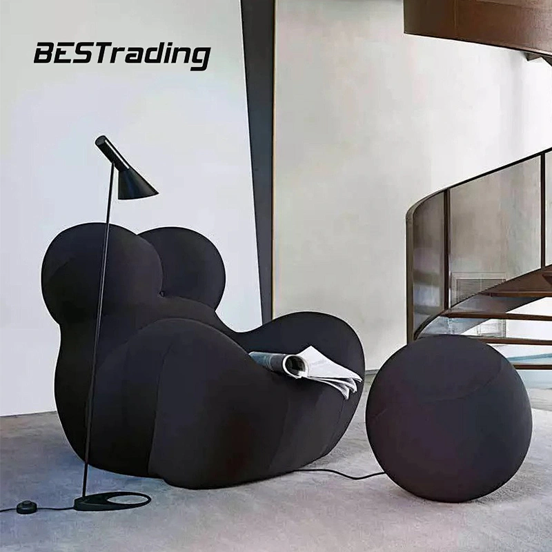 Multiple color options living room furniture relax chair special design for modern family fabric lazy chair