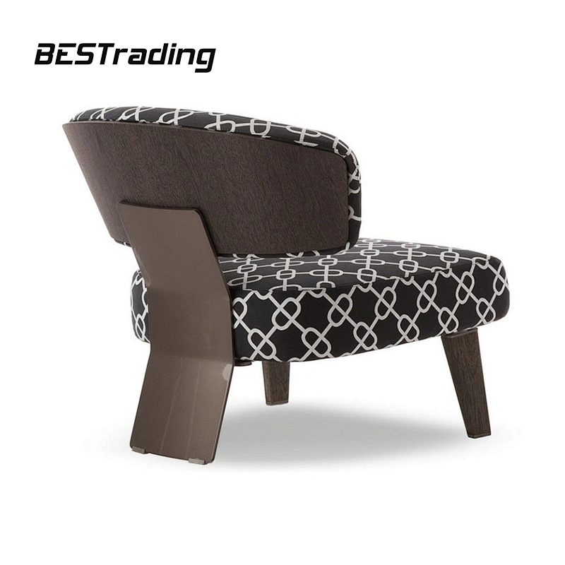 New Fashion Collection Living Room Furniture Modern Leather Or Fabric Leisure Chair Wood Chair