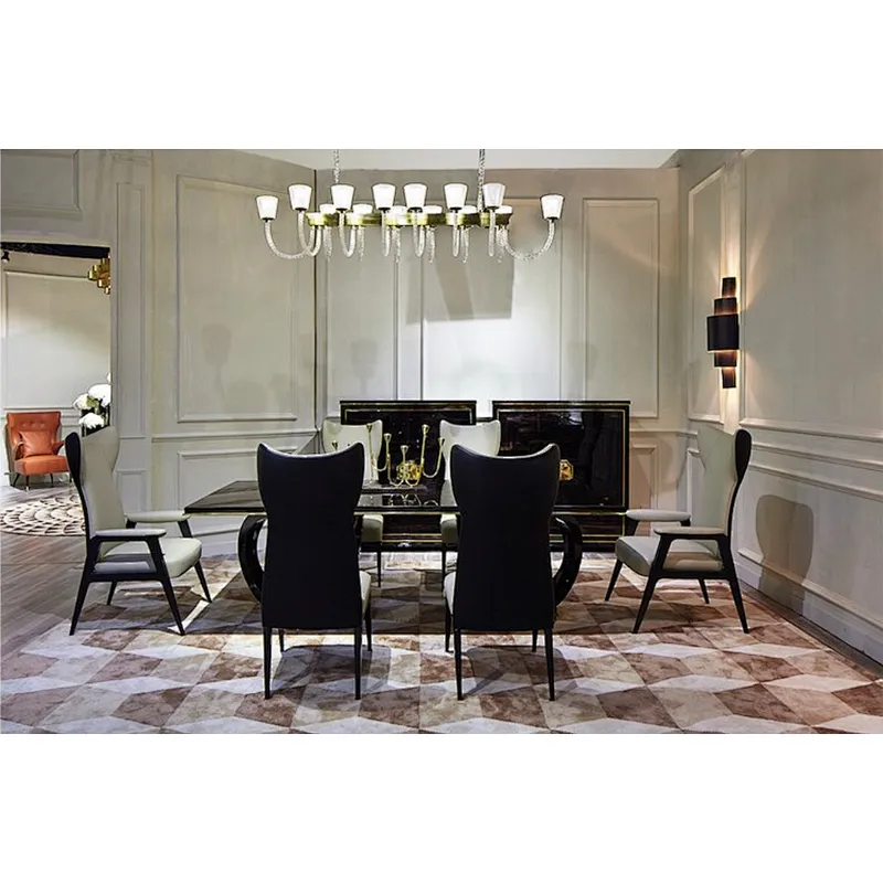 Modern Design Dining Room Furniture Leather Arm Chair Luxury Dining Chair