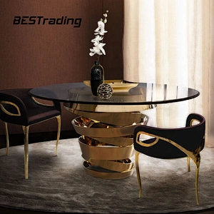 Modern luxury dining room furniture home furniture metal dining chair