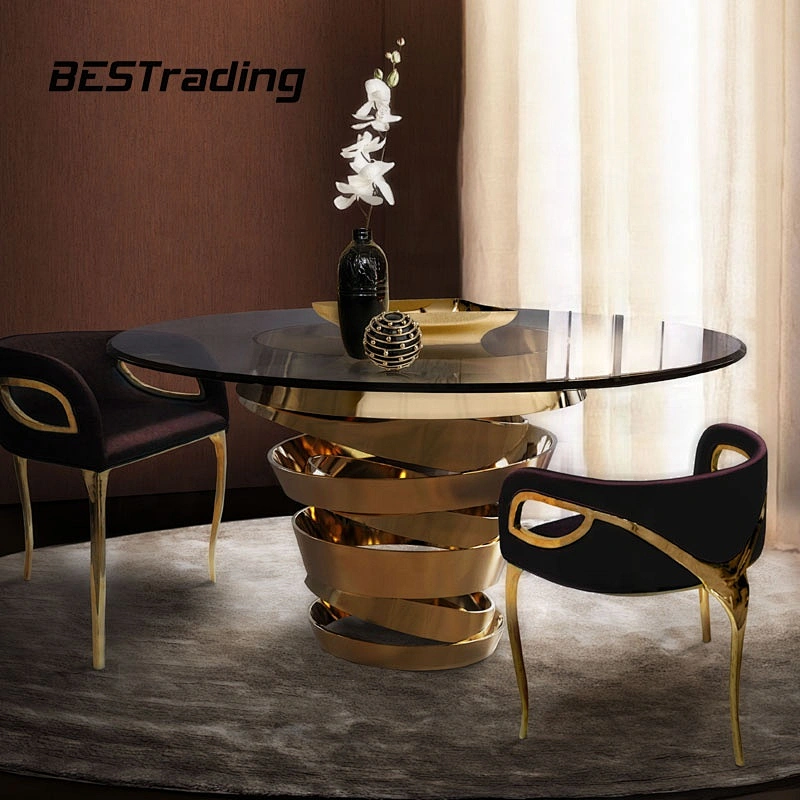 Modern luxury dining room furniture home furniture metal dining chair