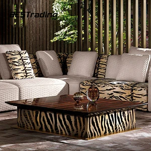 Luxury Design Living Room Coffee Table Modern Stainless Steel Center Table Side Table