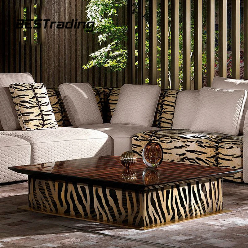 Luxury Design Living Room Coffee Table Modern Stainless Steel Center Table Side Table