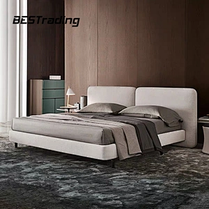Modern bed room furniture king size bed
