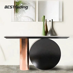 Luxury stainless steel console table