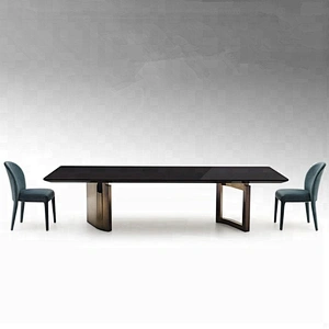 Modern wooden dining table and chairs dining room furniture made in china