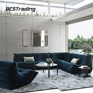 Lazy Sofa Indoor sponge faux pleated chair Large Bean Bag leather double sofa chair