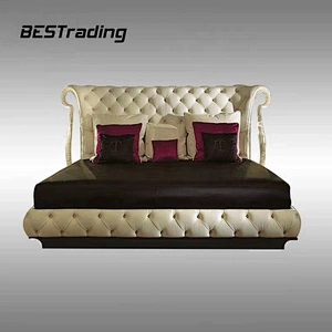 High quality modern double bed designs bedroom furniture luxury
