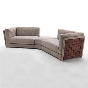 Italian leather corner sofa set 5 seater tuxedo sofa