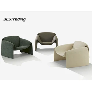 2021 New Italy design leather chair customized leisure chair living room chairs