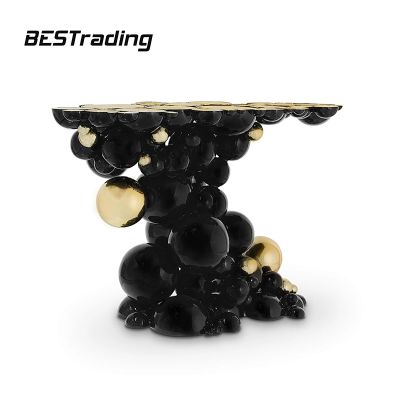 Luxury stainless steel console table
